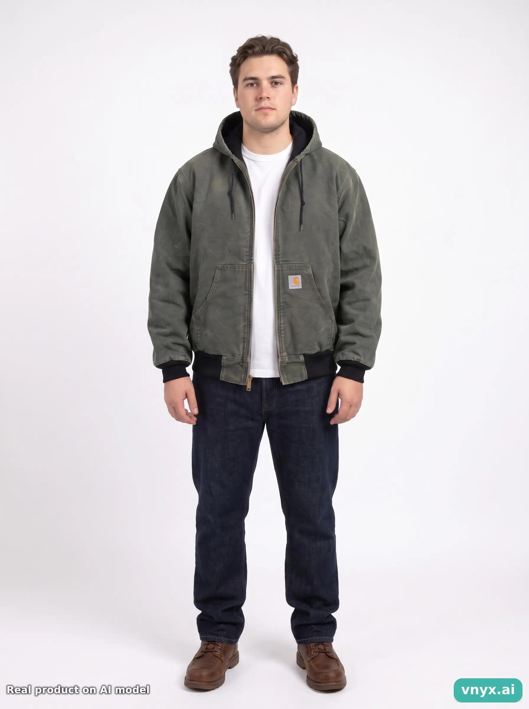 Second Life - Vintage Carhartt Olive Green Winter Coat Men L 4/5