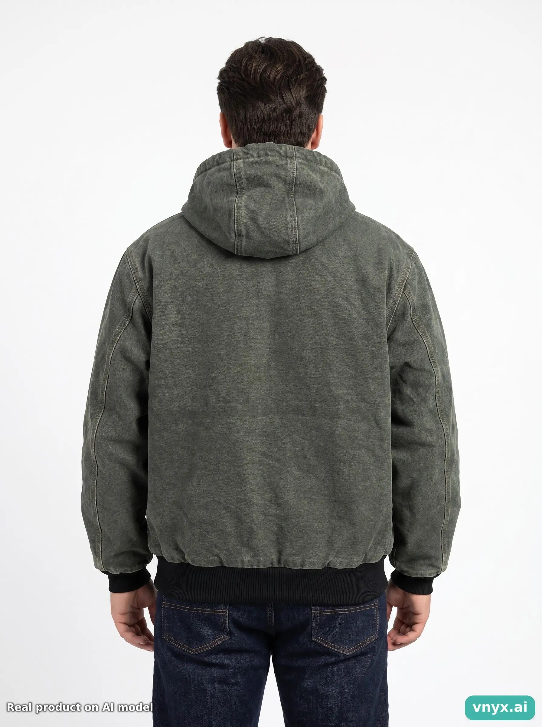 Second Life - Vintage Carhartt Olive Green Winter Coat Men L 3/5