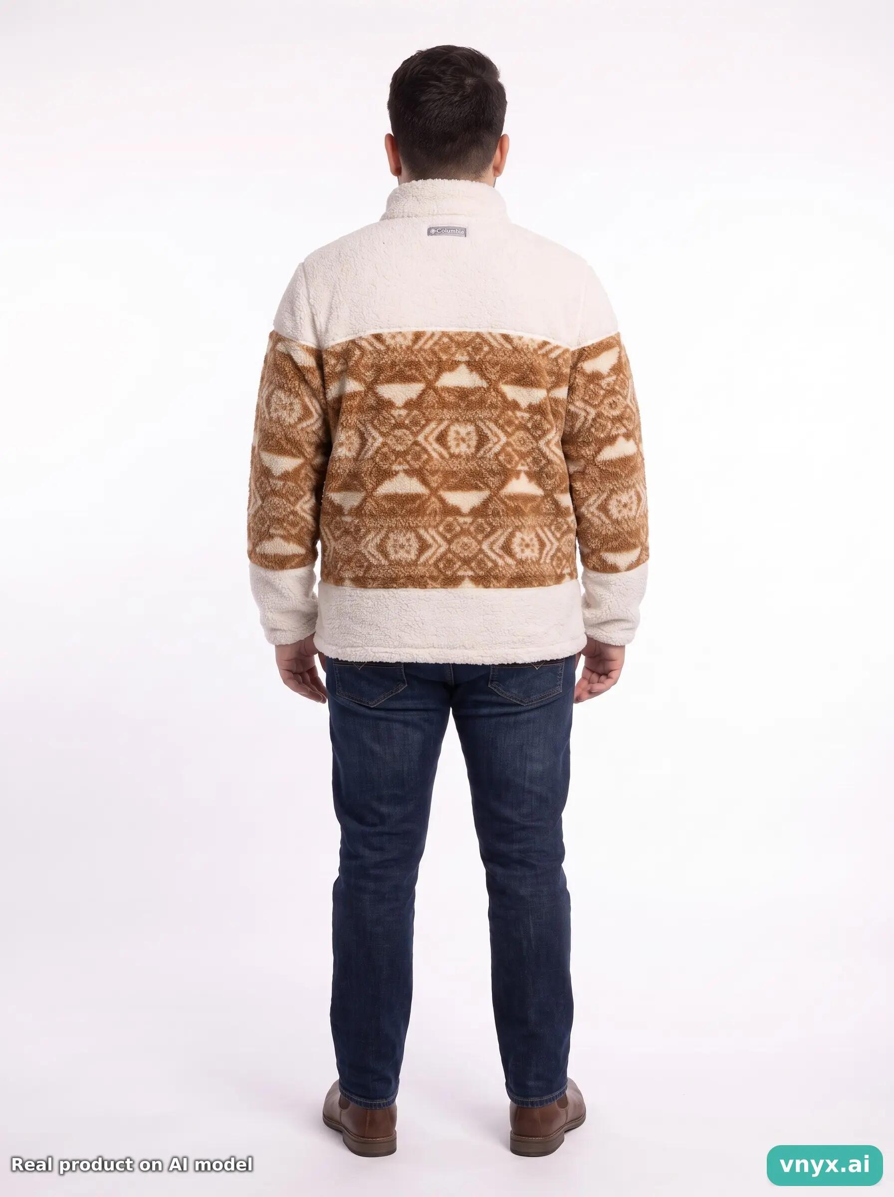 Second Life - Vintage Columbia Brown Fleece Pullover Men L 4/5