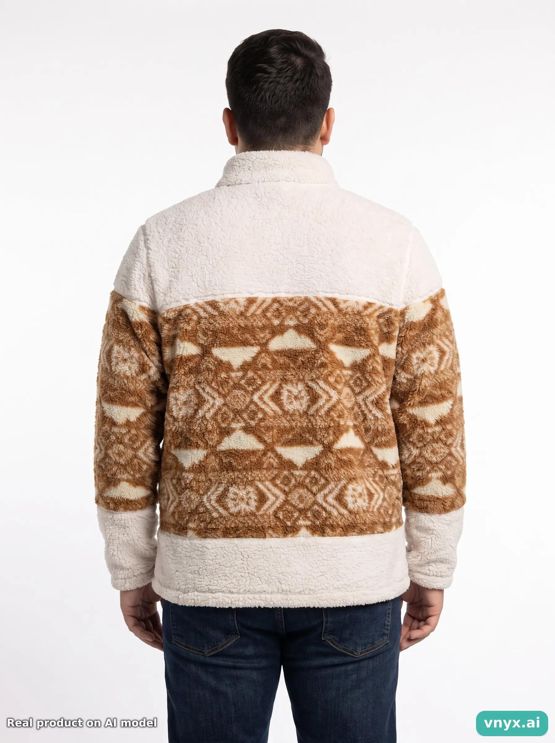 Second Life - Vintage Columbia Brown Fleece Pullover Men L 2/5