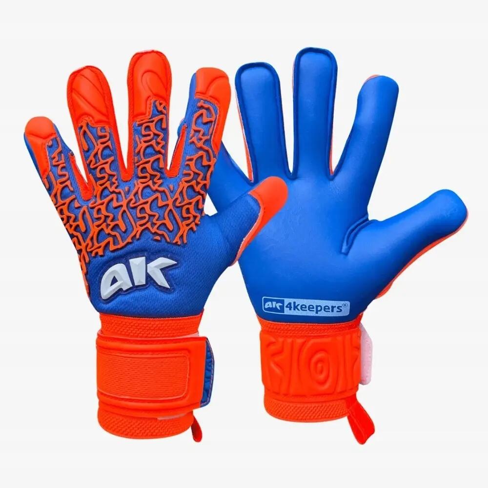 Guanti Da Portiere Bambini 4Keepers Soft Gorve Arancio Blu 3/3