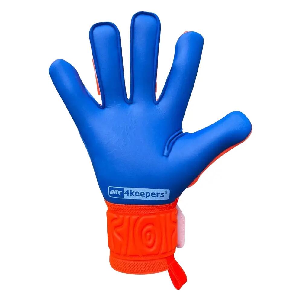 Guanti Da Portiere Bambini 4Keepers Soft Gorve Arancio Blu 2/3