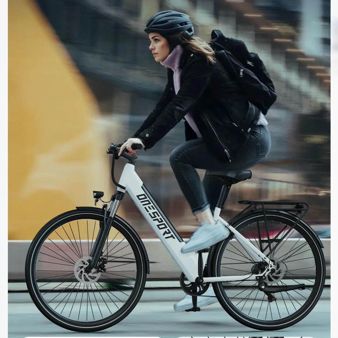 Mestský elektrobicykel ONESPORT OT12 27,5" pláště, motor 250W 12/15