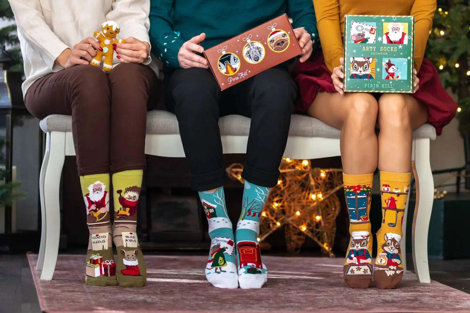 Cutie cu 4 perechi de șosete Arty Socks Poveste de Crăciun 6/6