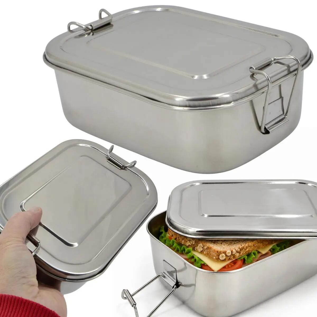 Lunchbox menażka stal nierdzewna 18X13x6,8cm 2/8
