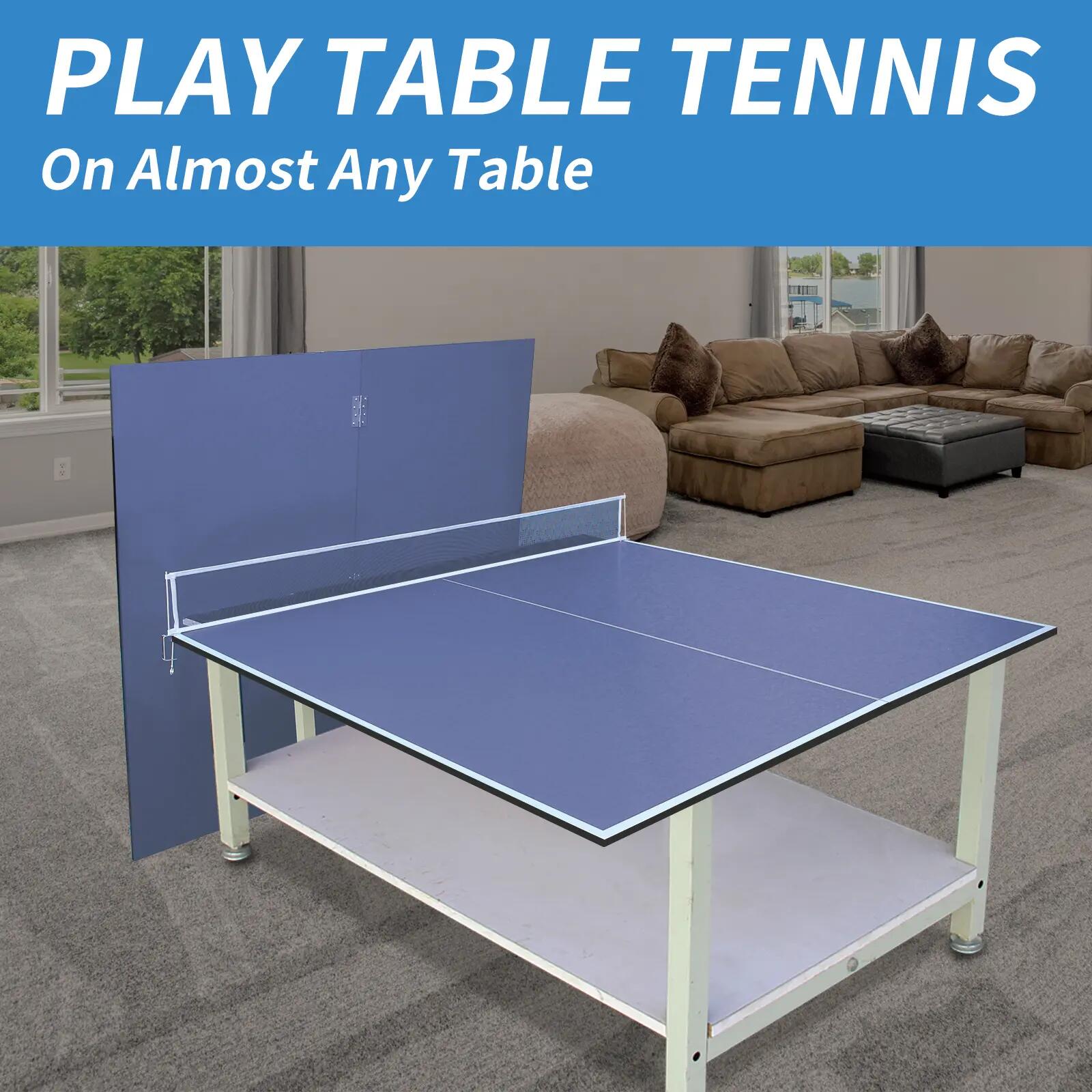Plateau de table de ping-pong, 243,84 cm x 121,92 cm, usage domestique, pliable, 9/10