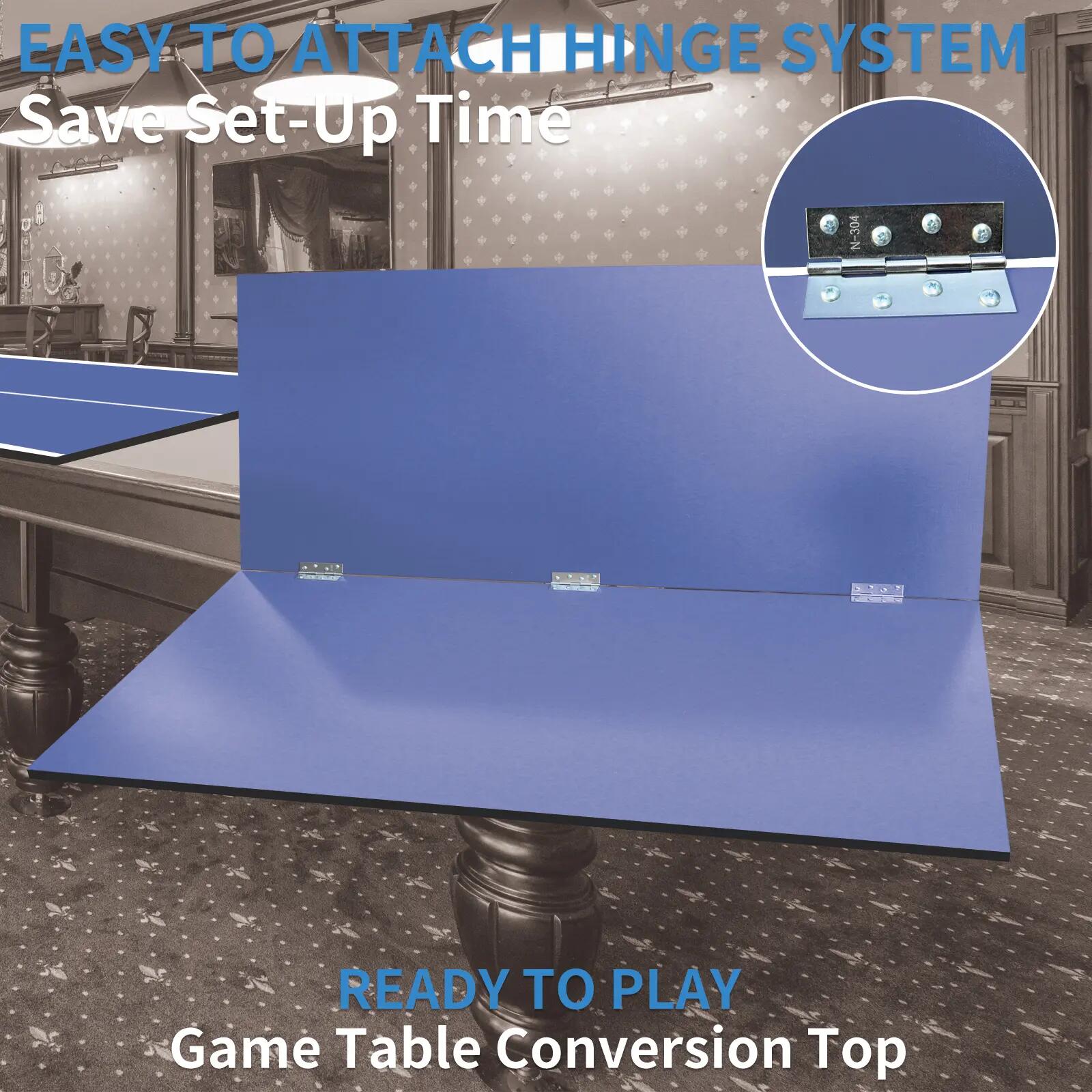 Plateau de table de ping-pong, 243,84 cm x 121,92 cm, usage domestique, pliable, 7/10