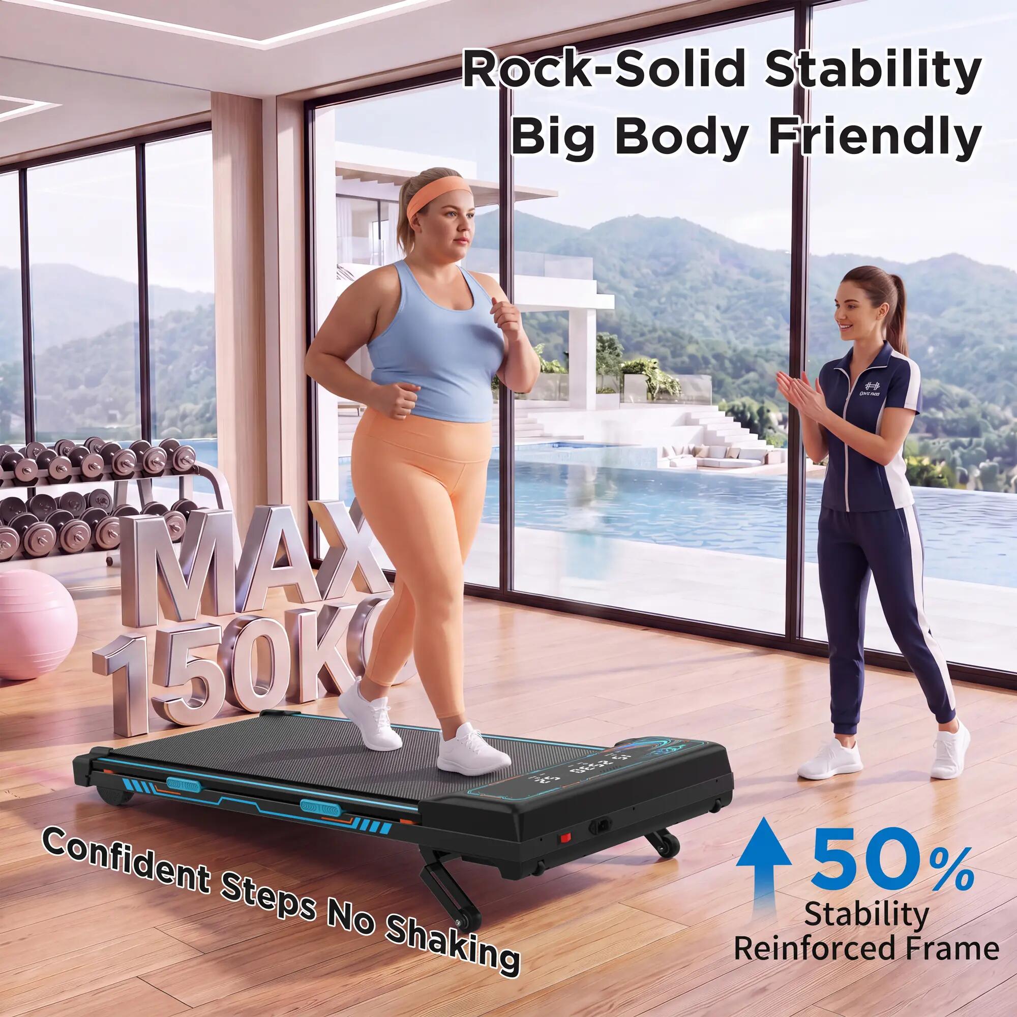 Tapis de marche, tapis de course pour la maison avec inclinaison automatique de 4/9