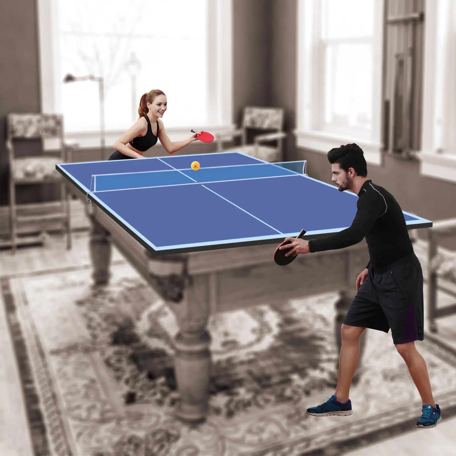 Plateau de table de ping-pong, 243,84 cm x 121,92 cm, usage domestique, pliable, 10/10