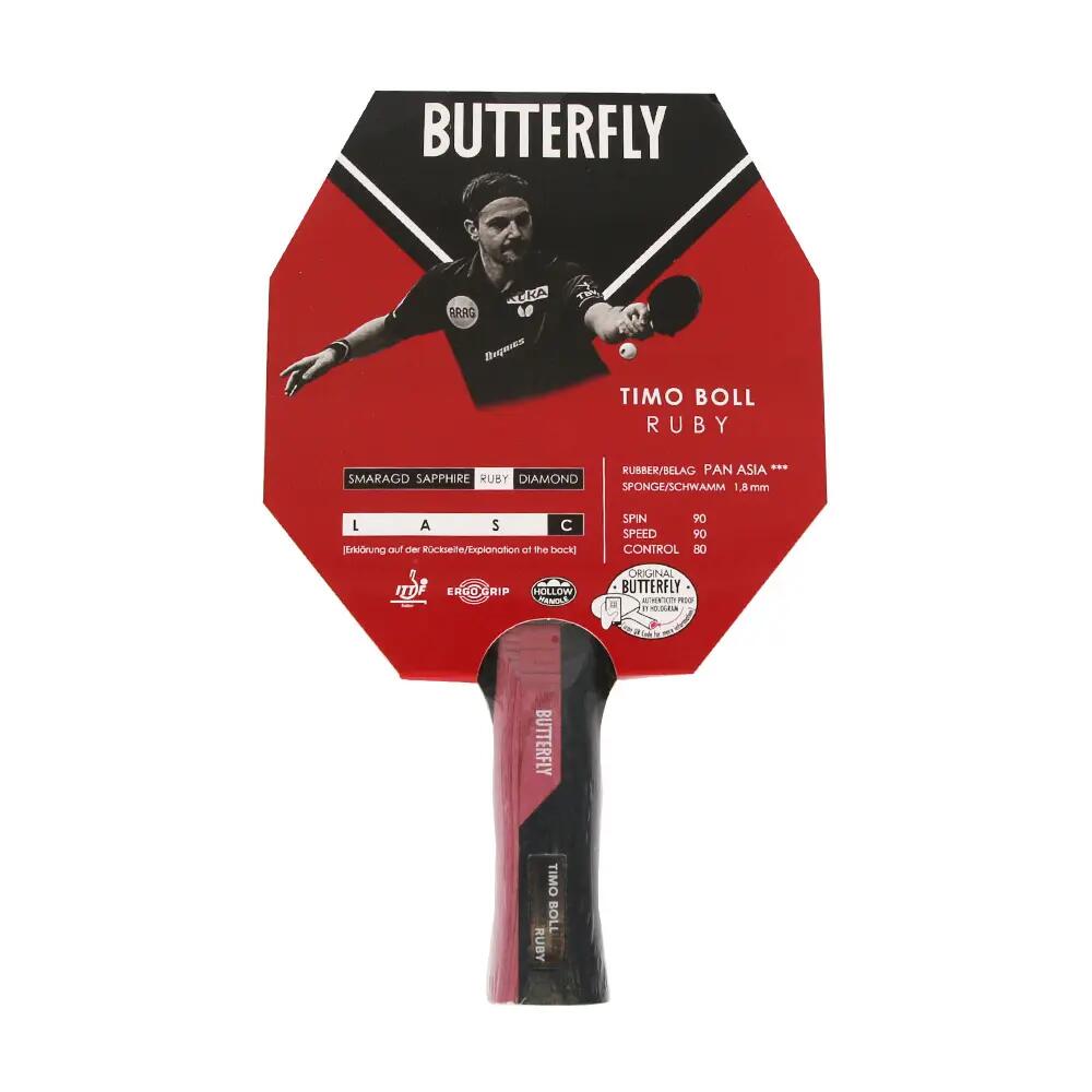 Timo Boll Robijn Tafeltennisbatje (Veelkleurig) Einheitsgröße 6/6