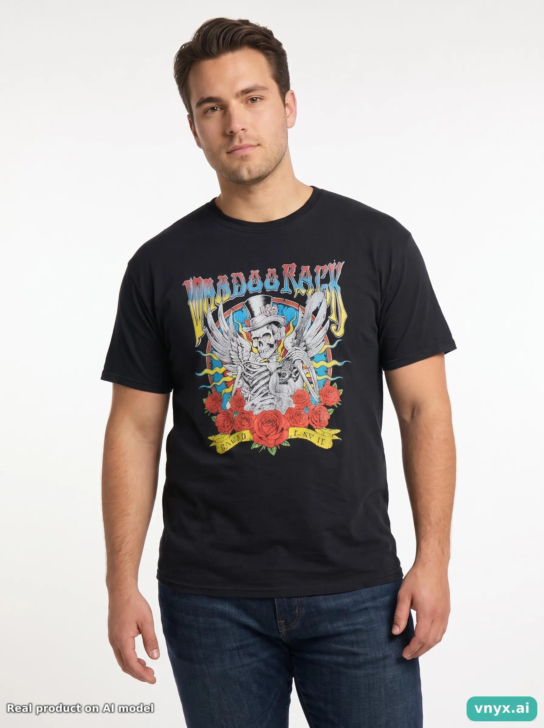 Second Life - Vintage Fruit of the Loom Black T-Shirts Men L 1/5