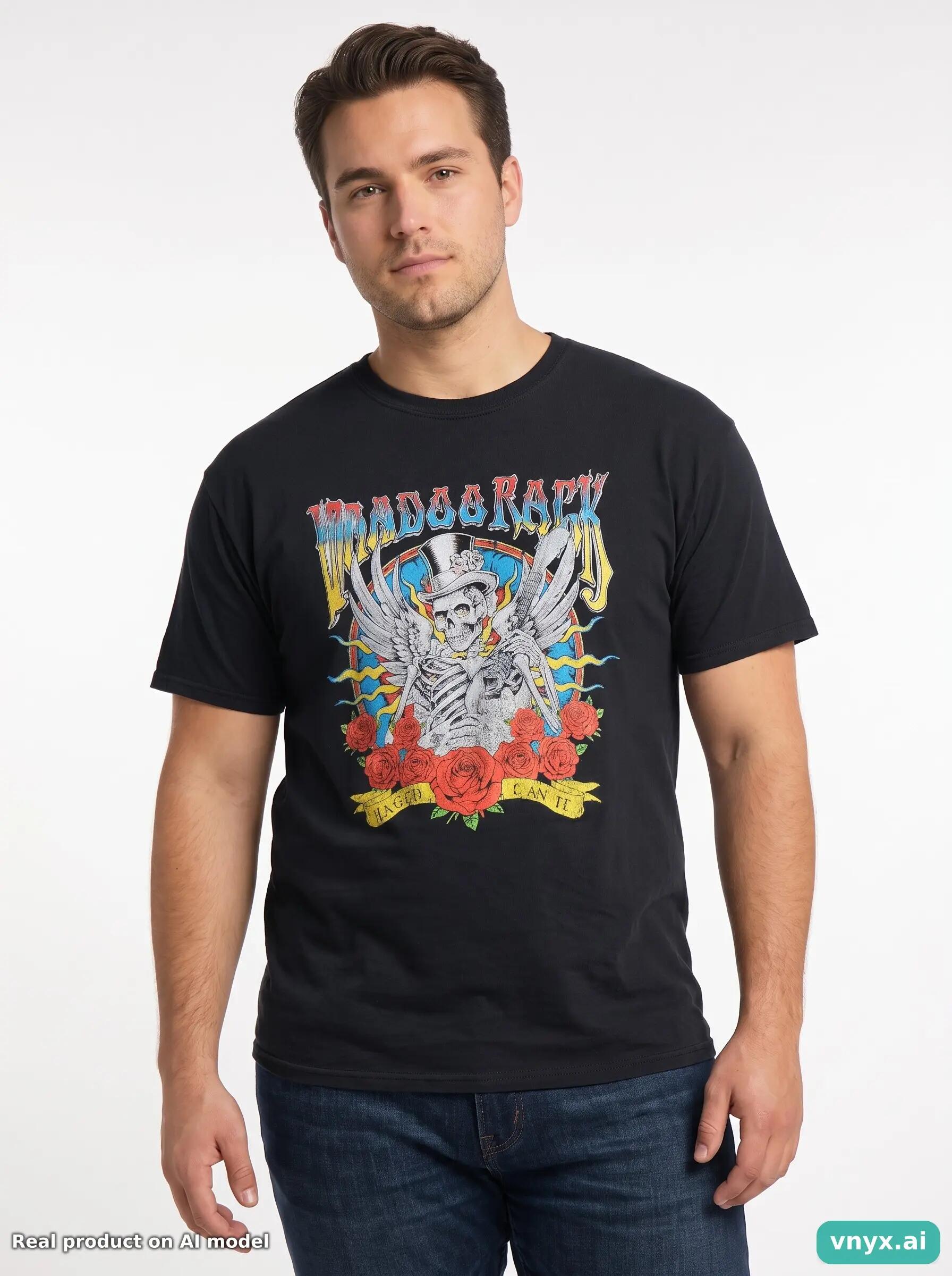 Second Life - Vintage Fruit of the Loom Black T-Shirts Men L 5/5