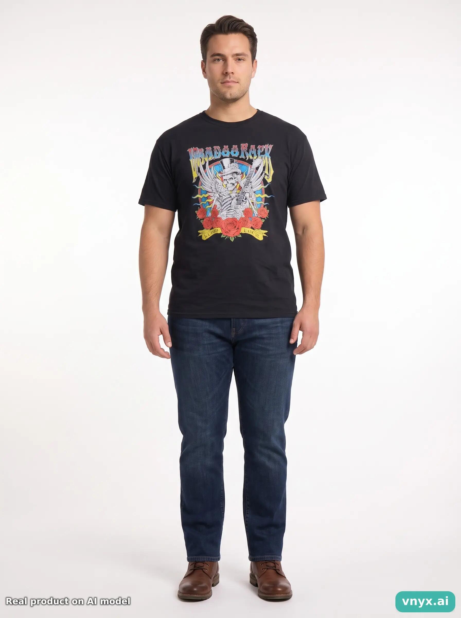 Second Life - Vintage Fruit of the Loom Black T-Shirts Men L 3/5