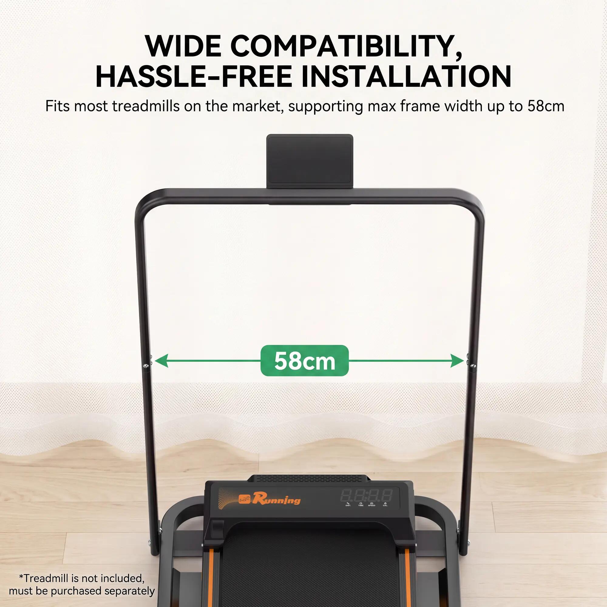 Barre de maintien pour tapis de marche uniquement, compatible avec les tapis de 6/10
