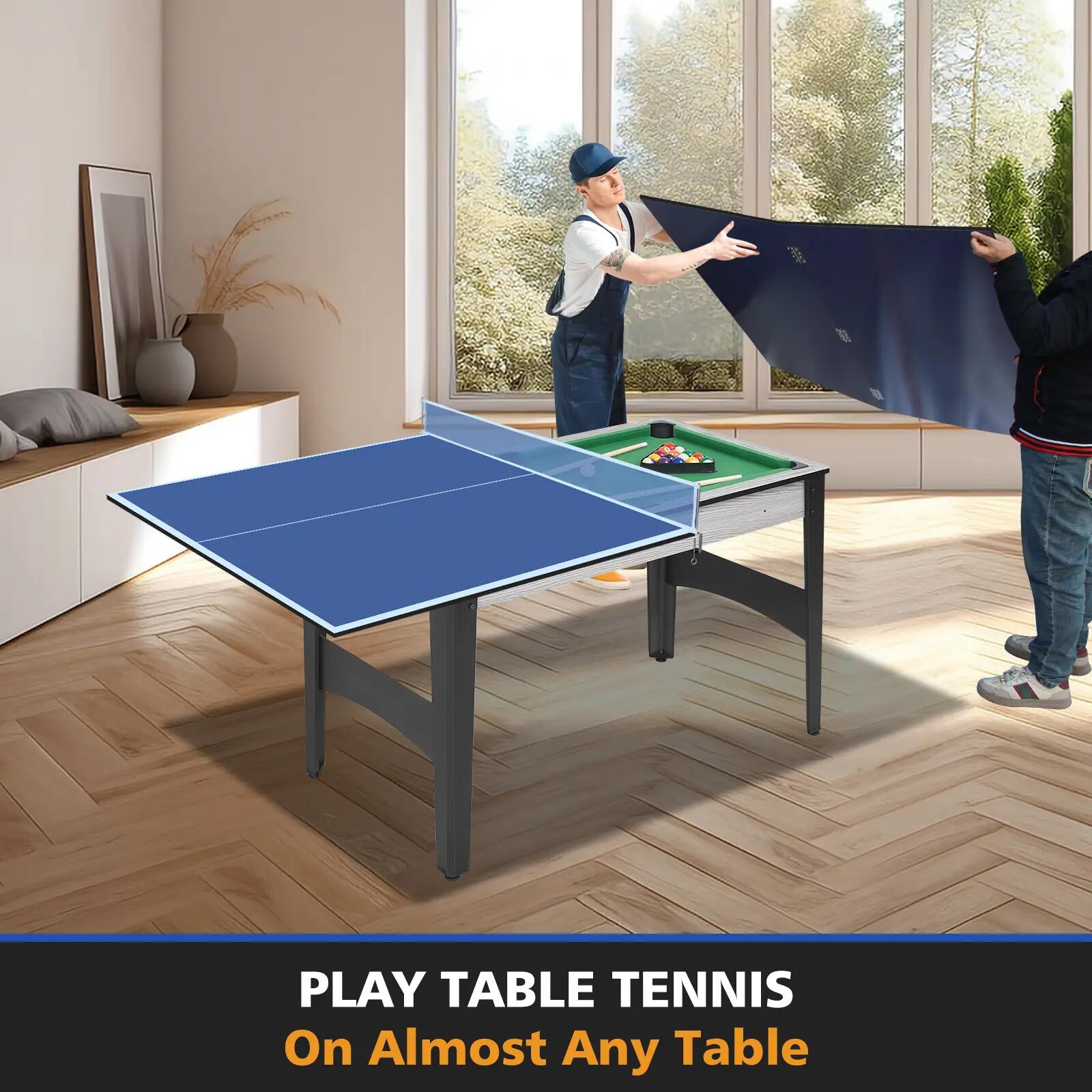 Plateau de ping-pong pliable 180,34 x 90,17 x 1,2 cm - pour familles, adultes et 6/10