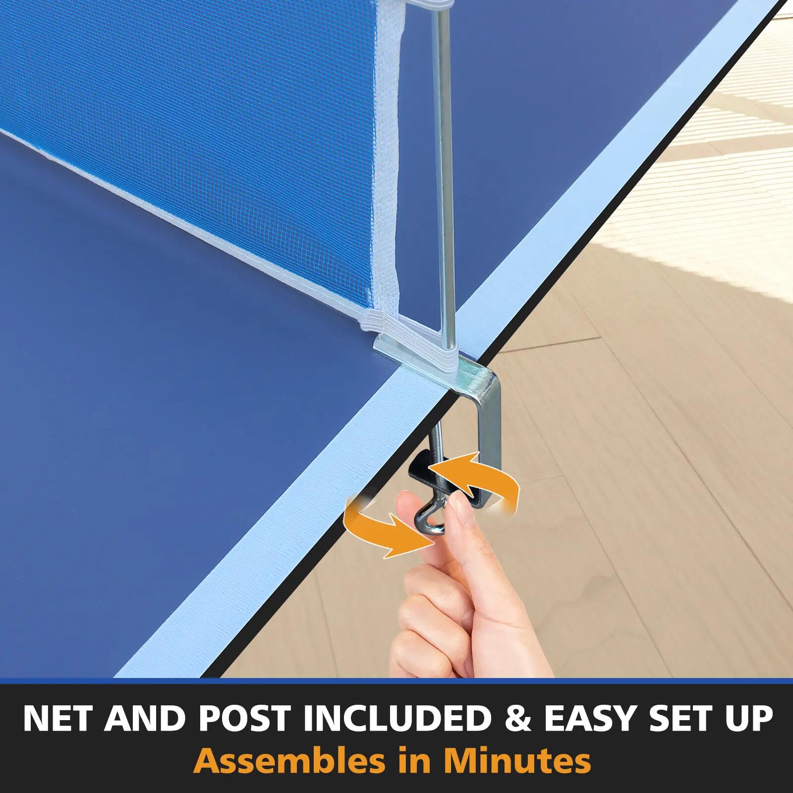 Plateau de ping-pong pliable 180,34 x 90,17 x 1,2 cm - pour familles, adultes et 5/10