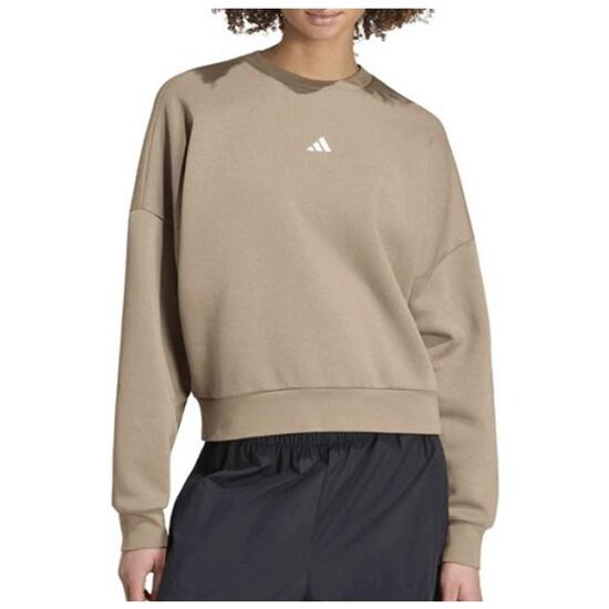 Sweat Adidas modèle Essentials Small Logo Feelcozy Sweatshirt "Khaki pour femmes