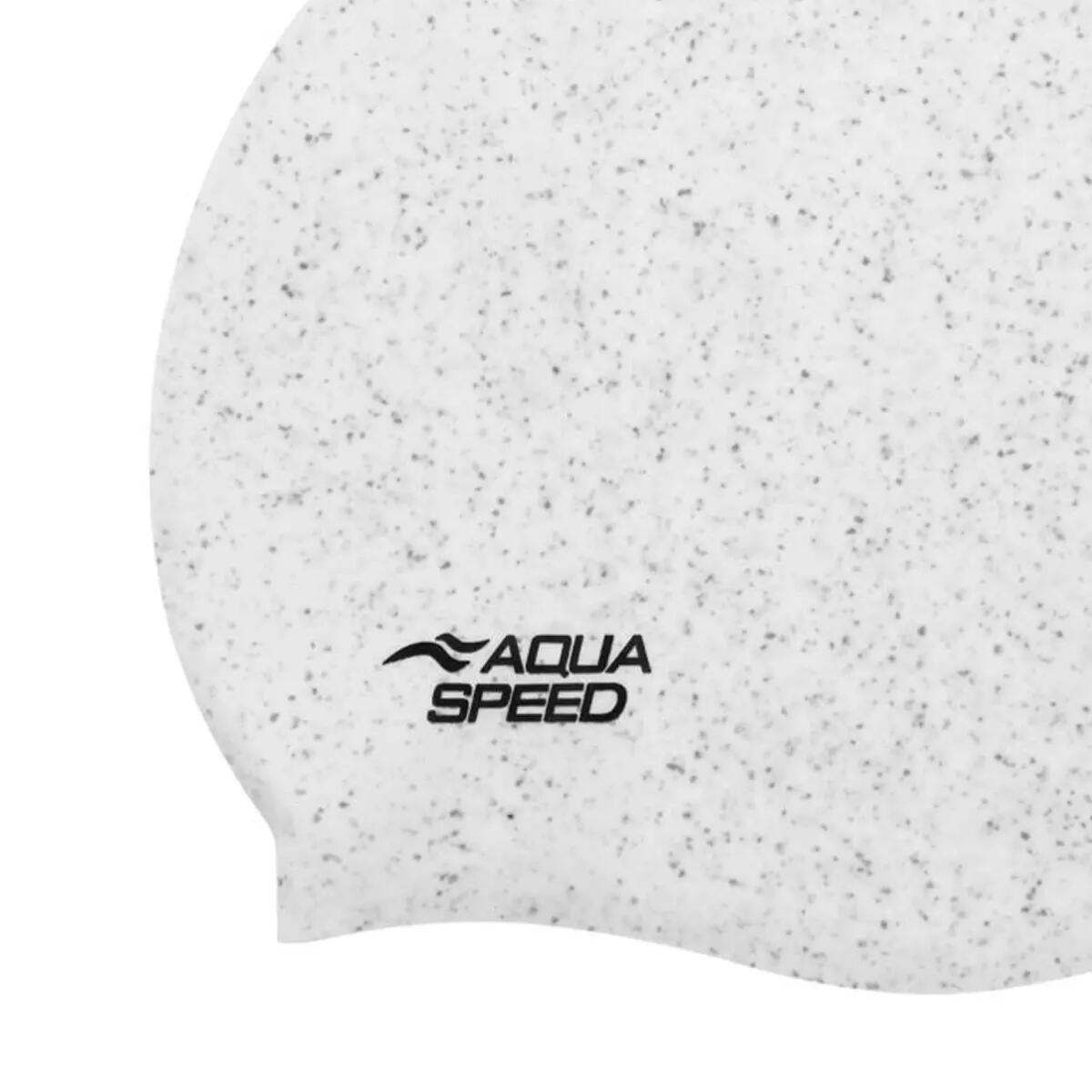 Unisex Adult R Silicone Swim Cap (White) 3/3