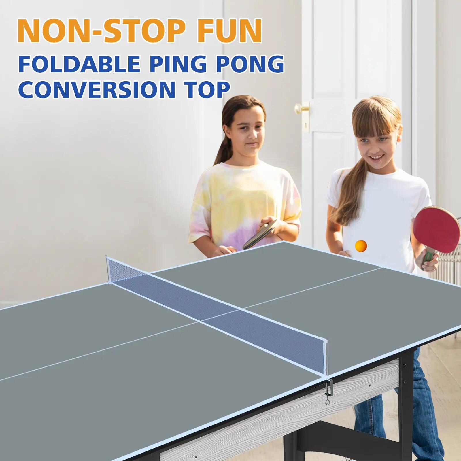 Plateau de table de ping-pong pliable 180,34 x 90,17 x 1,2 cm - pour familles, a 8/10