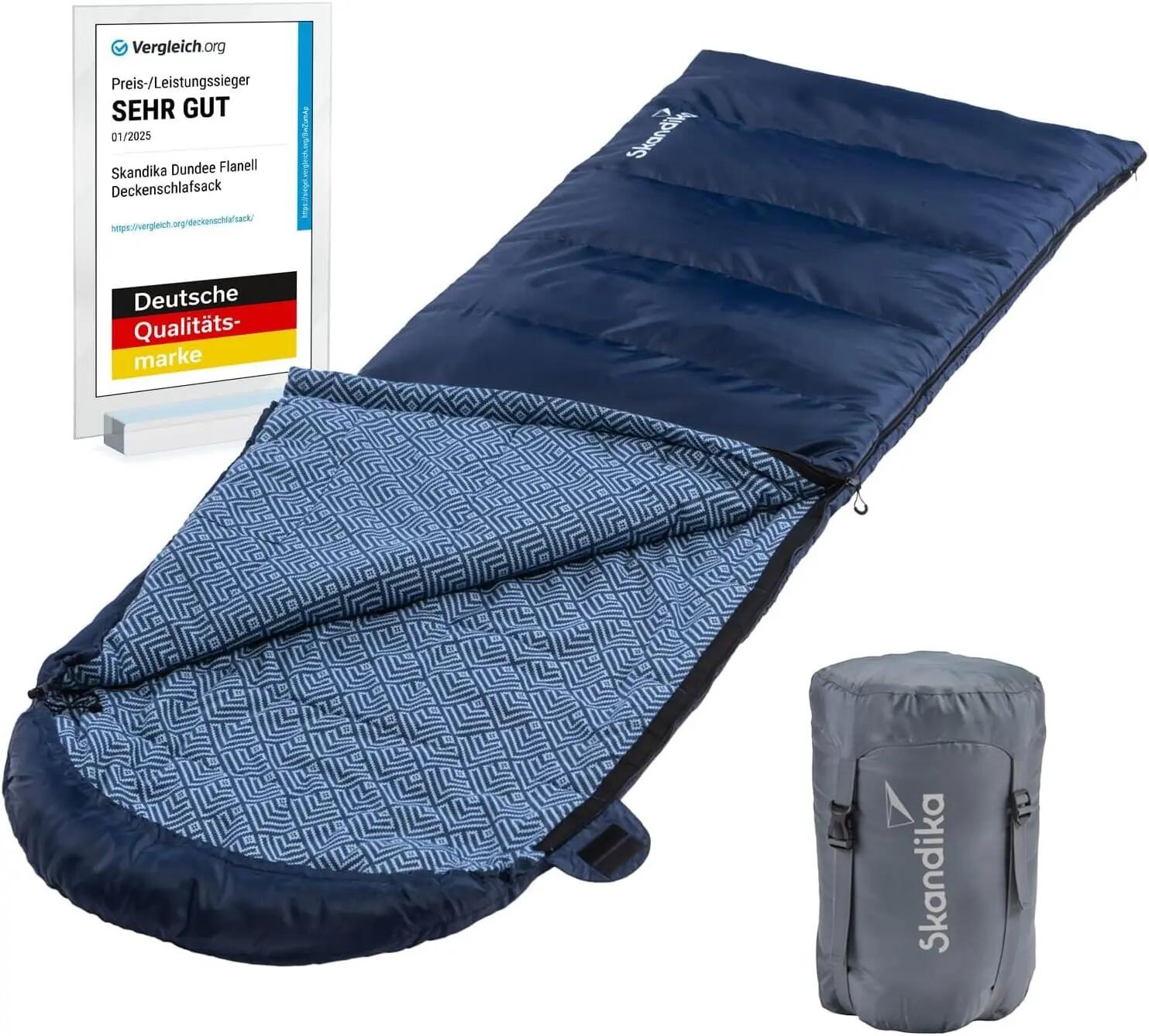 Skandika Deckenschlafsack Dundee Flanell 1/7