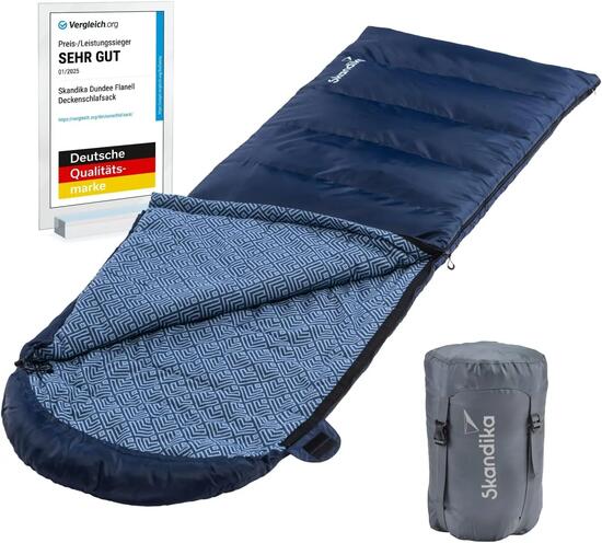 Skandika Deckenschlafsack Dundee Flanell