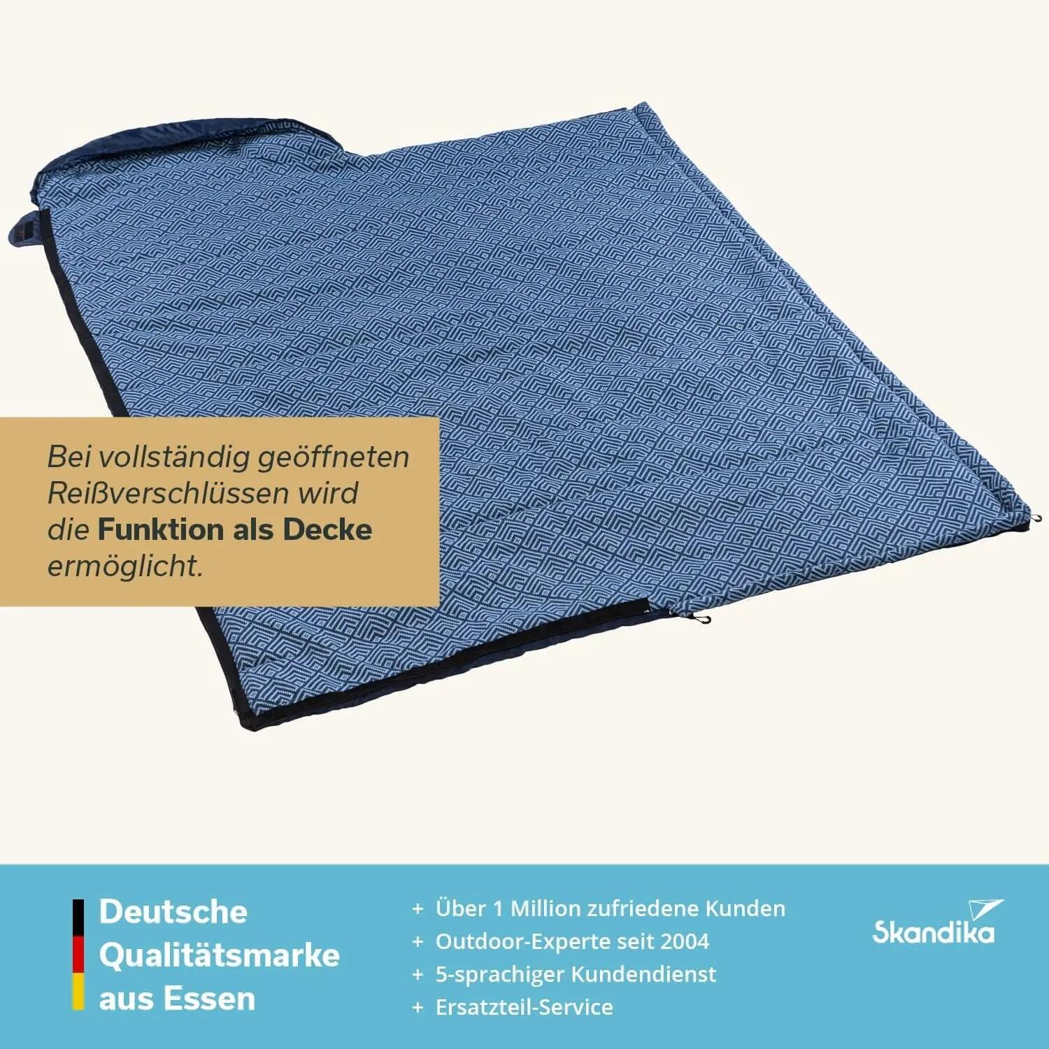Skandika Deckenschlafsack Dundee Flanell 7/7