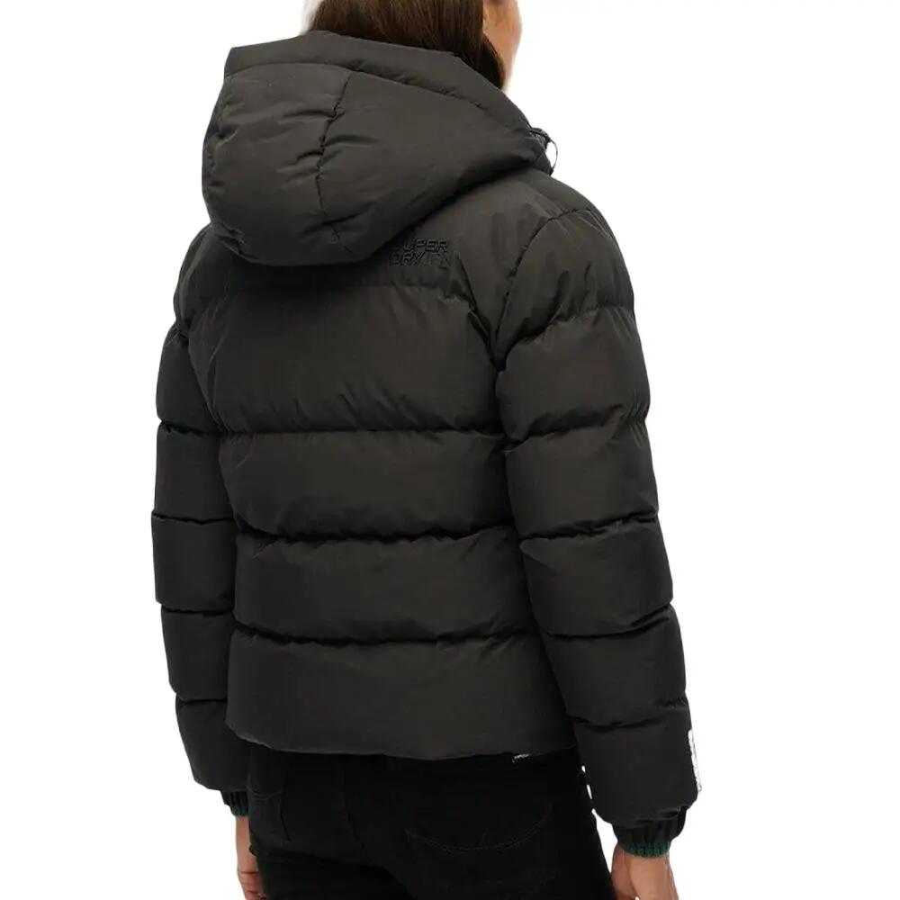 Superdry Damen Steppjacke mit Kapuze Schwarz 3/3