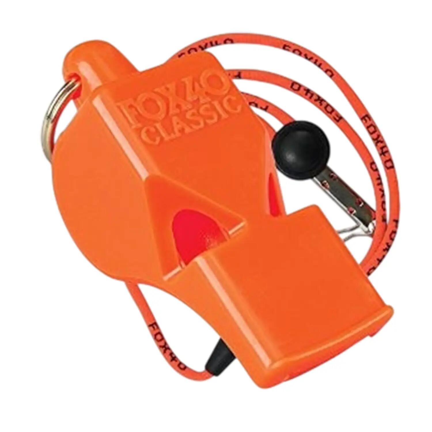 Classic Plastic Logo Safety Whistle (Orange) 2/2