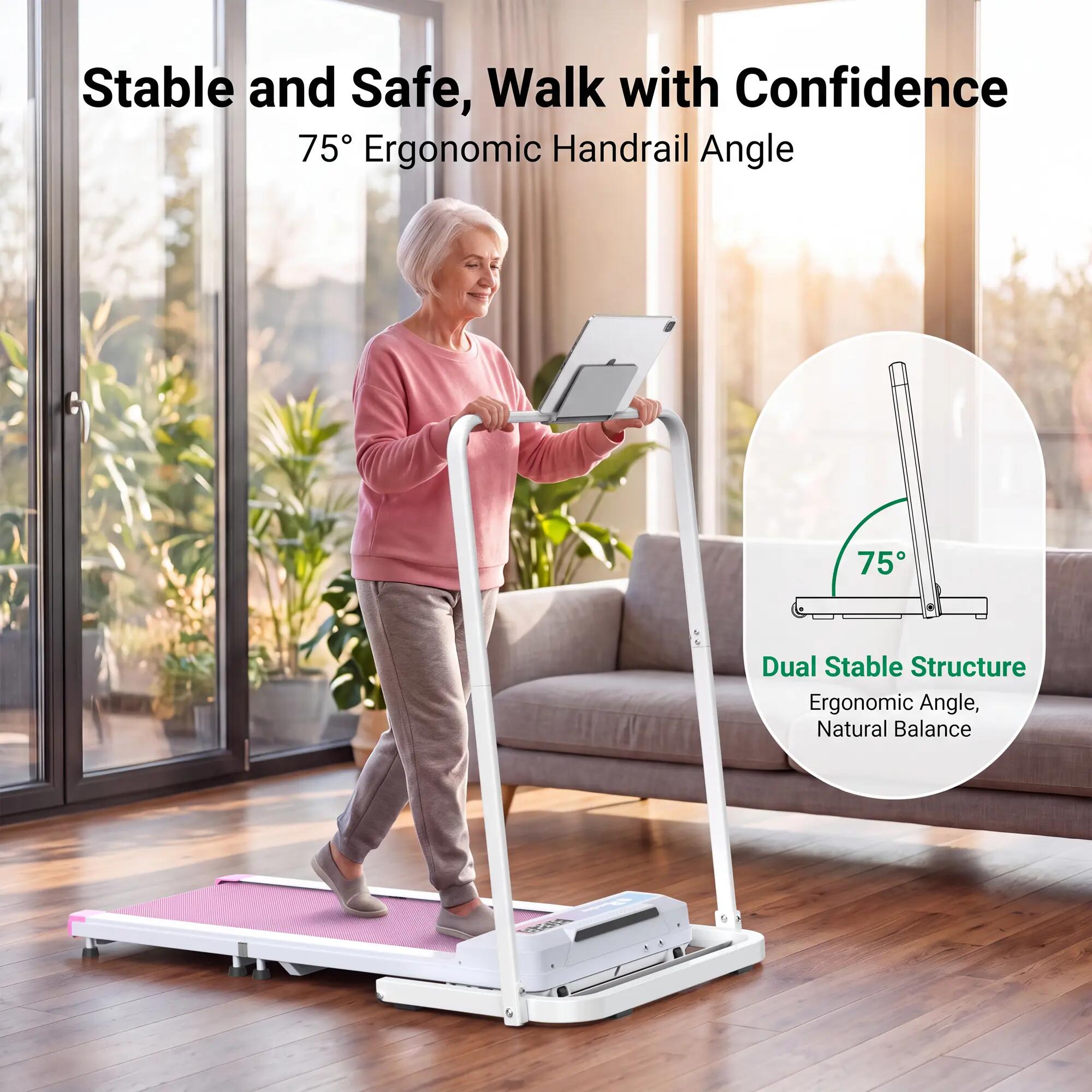 Barre de maintien pour tapis de marche uniquement, compatible avec les tapis de 3/10