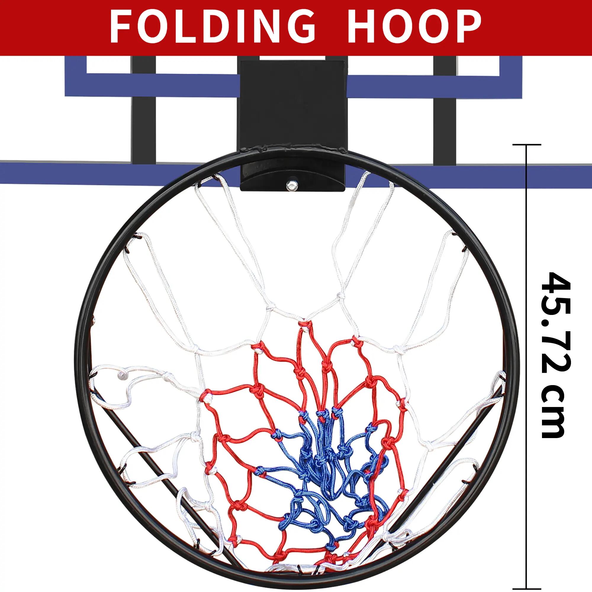 Panier de basket mural, panneau et anneau, 112 cm x 72 cm, panneau incassable, i 3/7