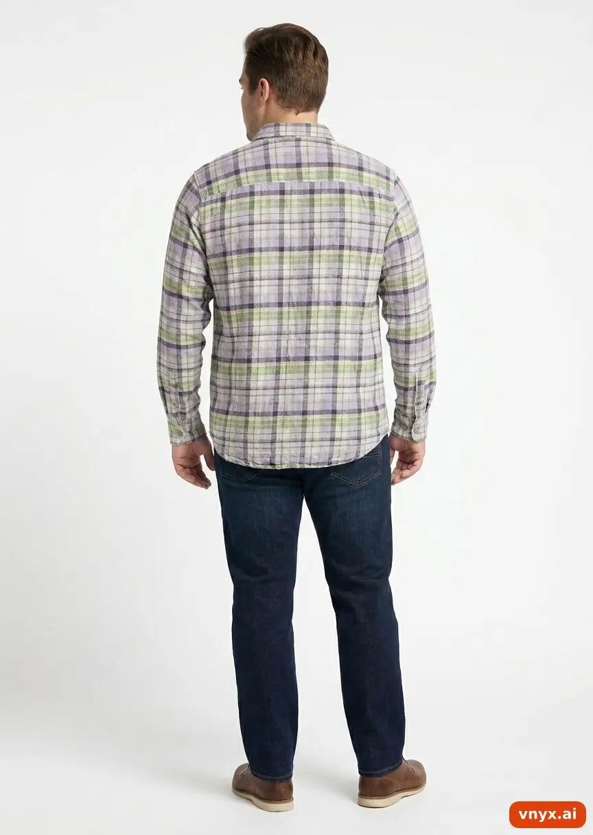 Second Life - Vintage Eddie Bauer Purple Casual Shirts Men L 3/5