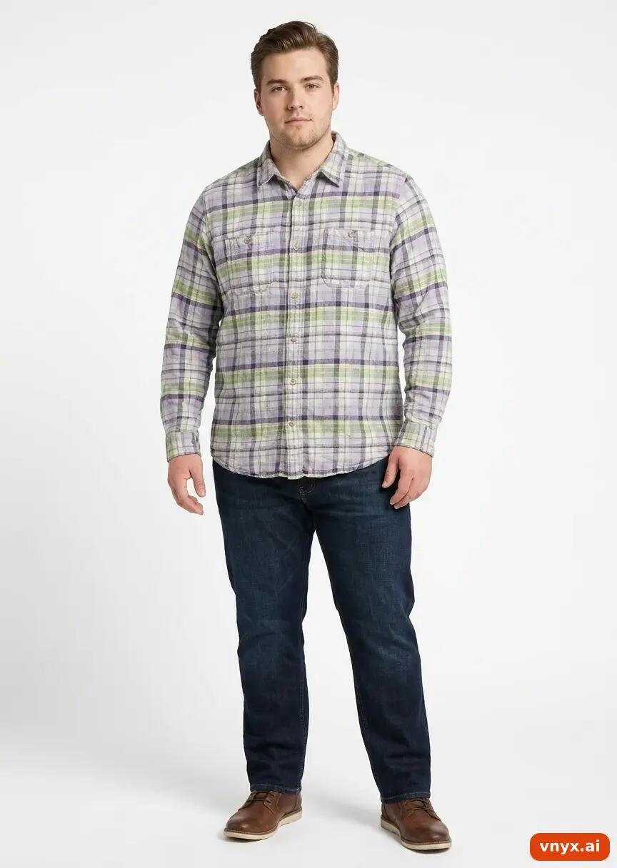 Second Life - Vintage Eddie Bauer Purple Casual Shirts Men L 2/5