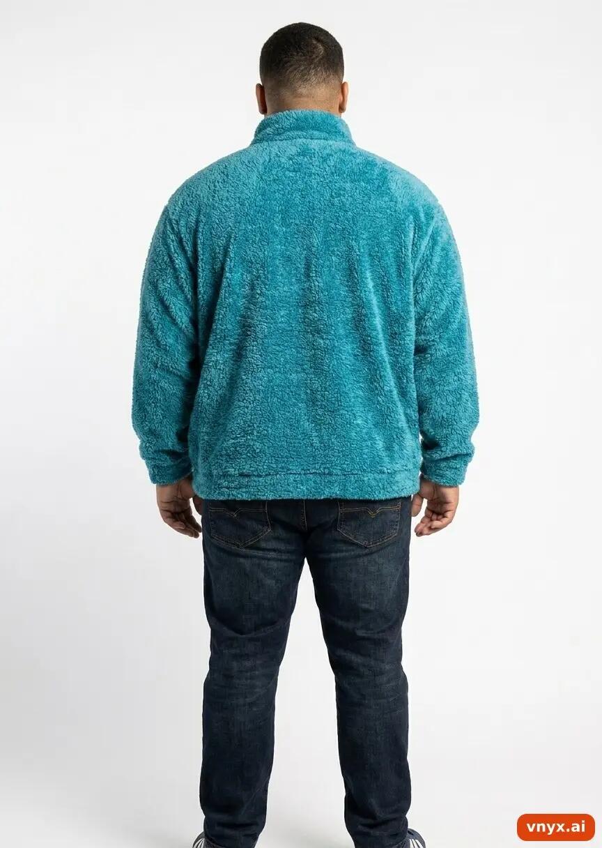 Second Life - Vintage adidas Teal Fleece Pullover Men XL 3/5