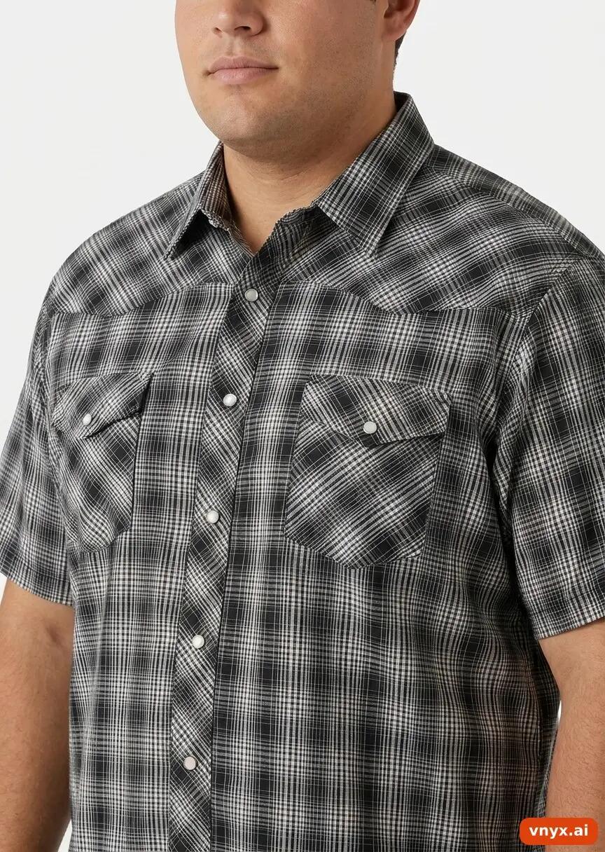 Second Life - Vintage Wrangler Black Casual Shirts Men XXL 2/5