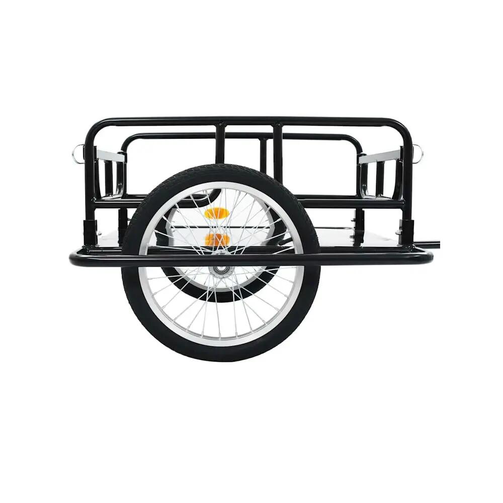 Remorque vélo VidaXL 130x73x48,5 cm acier noir 7/10