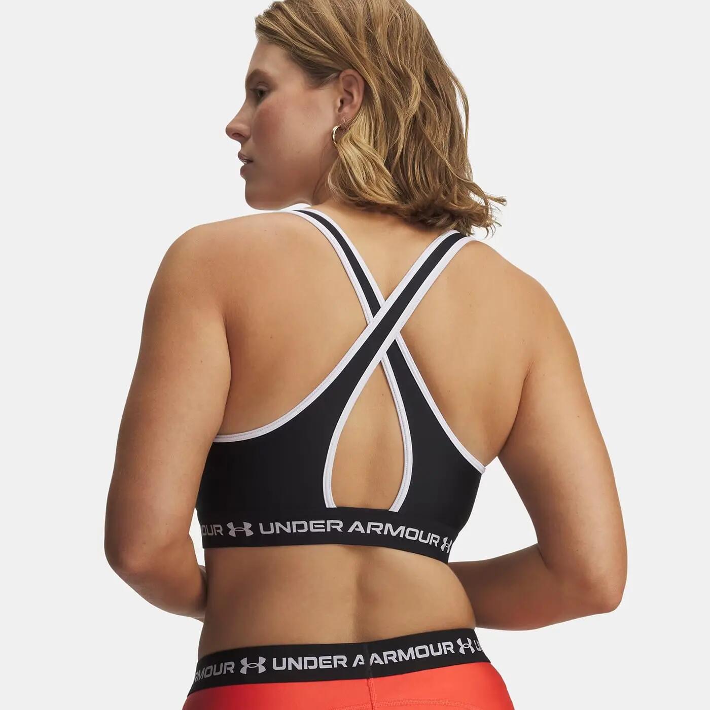 Top deportivo Under Armour® de espalda cruzada y sujeción media Red Ardant 8/9