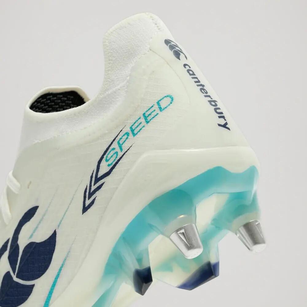 Botas de râguebi Canterbury Speed Falcon 2.0 Elite SG Branco / Verde 8/9