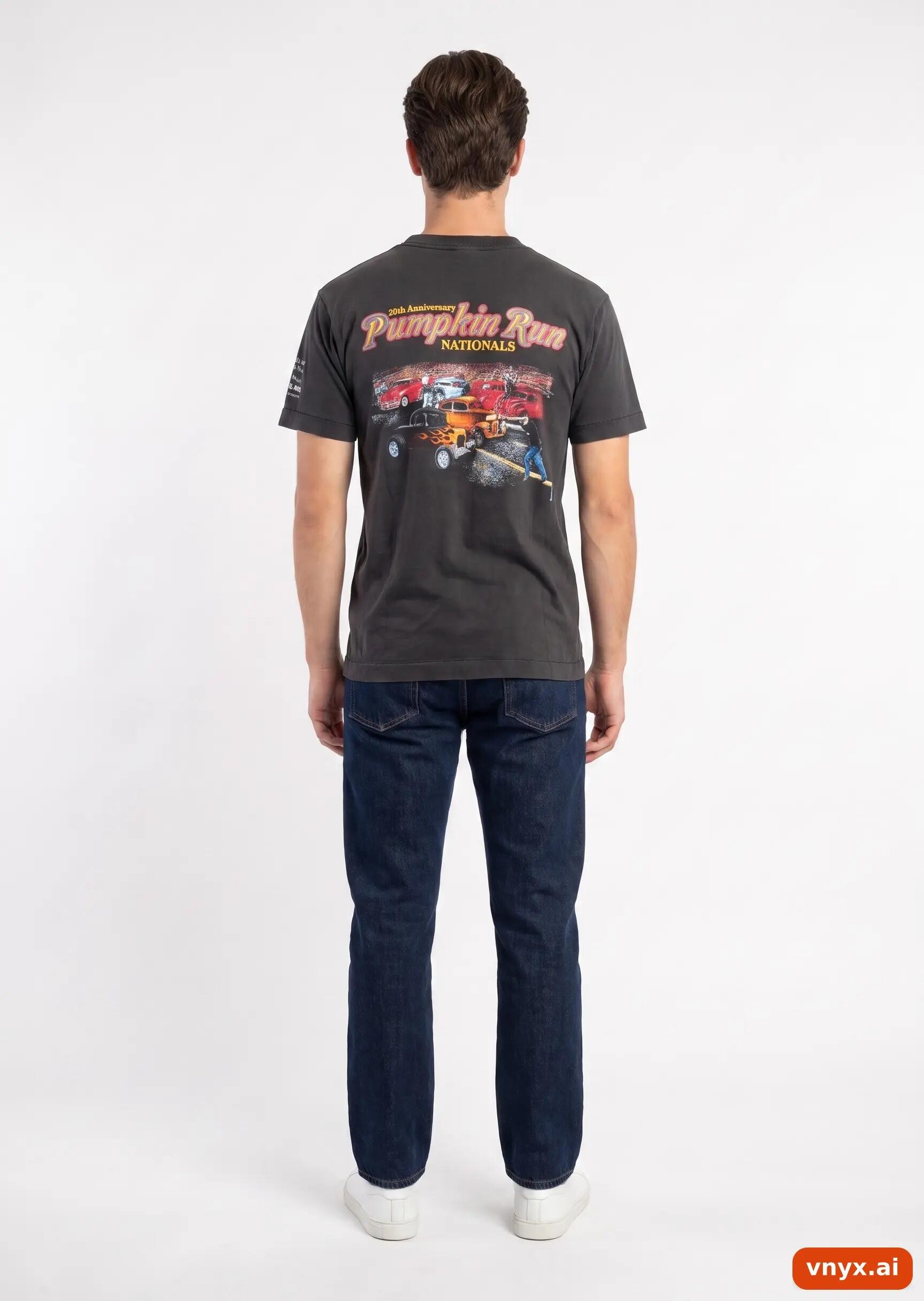 Second Life - Vintage Fruit of the Loom Black T-Shirt Men S 4/5