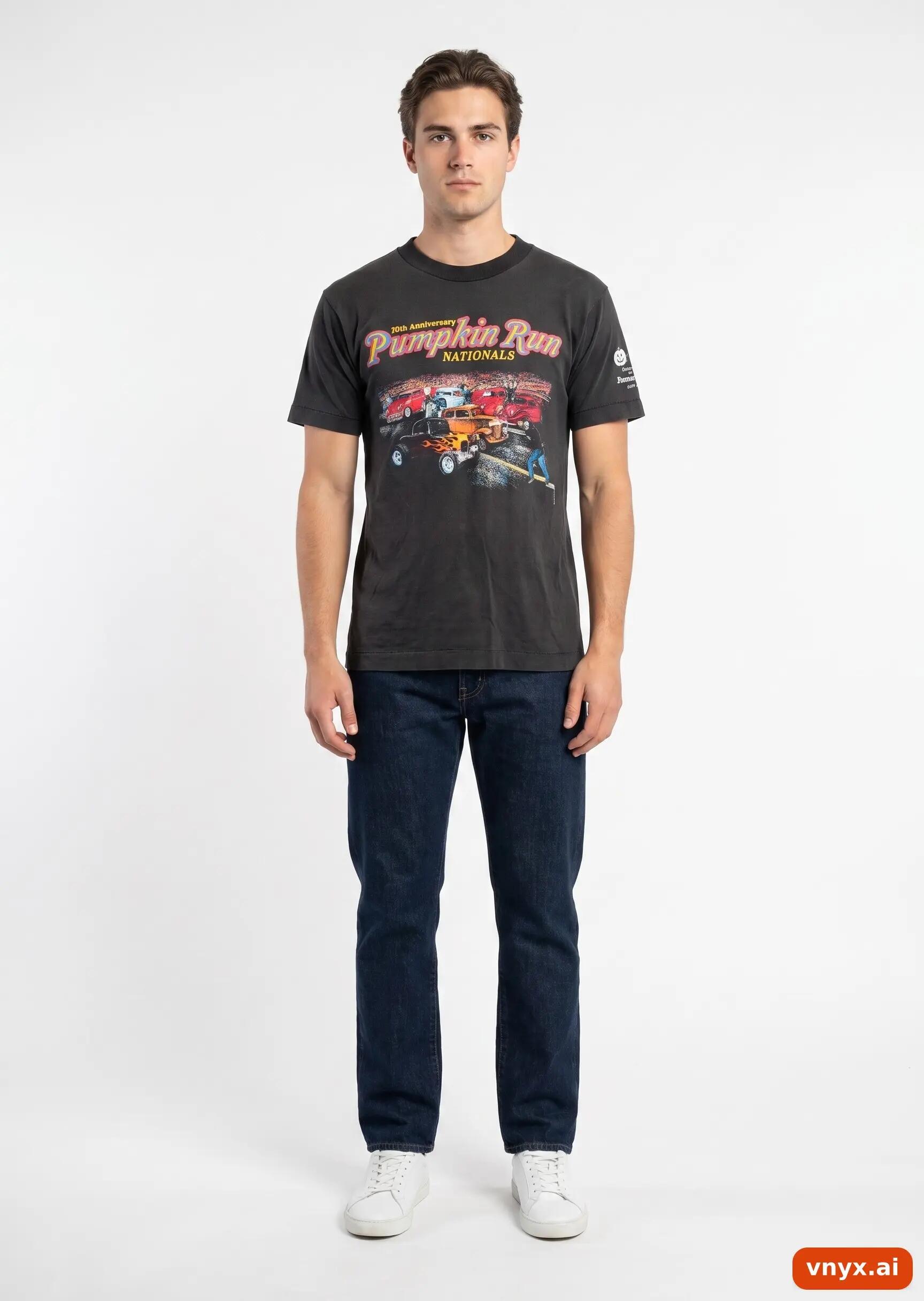 Second Life - Vintage Fruit of the Loom Black T-Shirt Men S 3/5