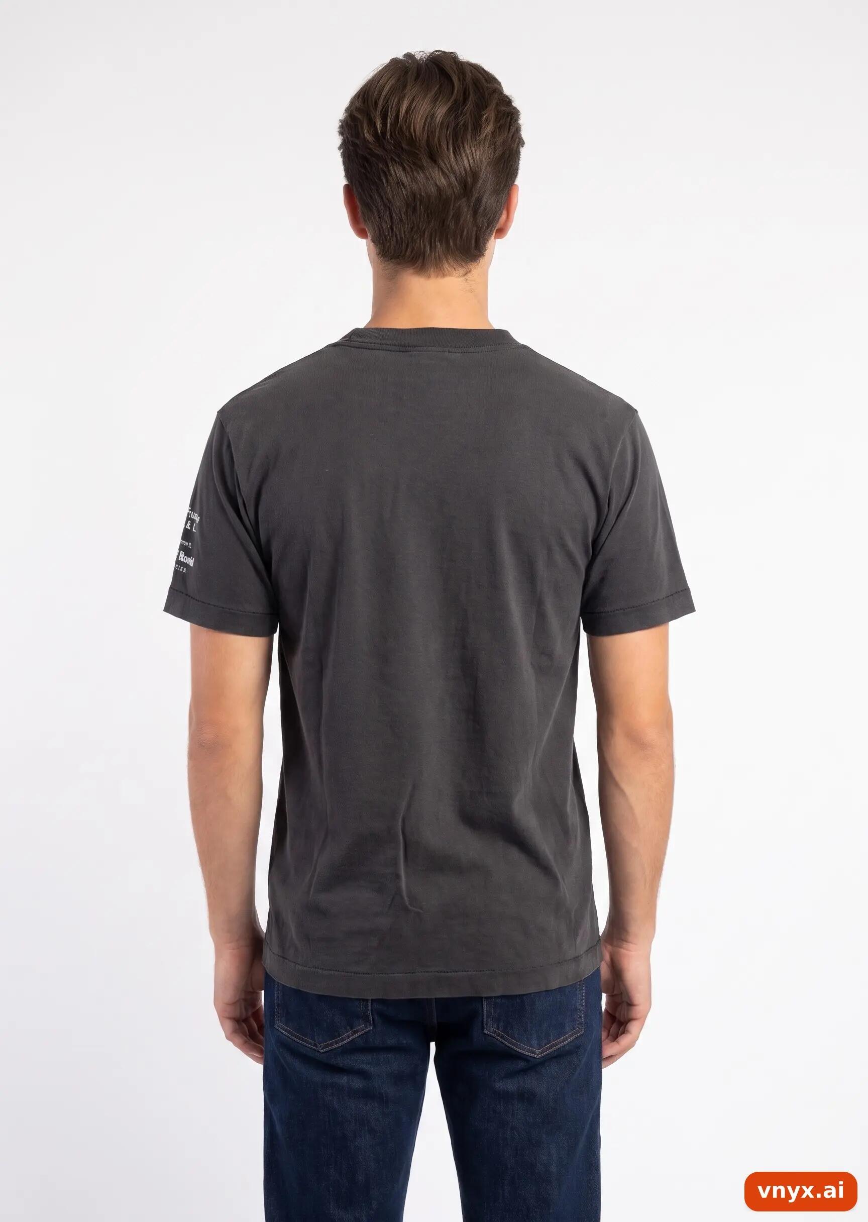 Second Life - Vintage Fruit of the Loom Black T-Shirt Men S 2/5