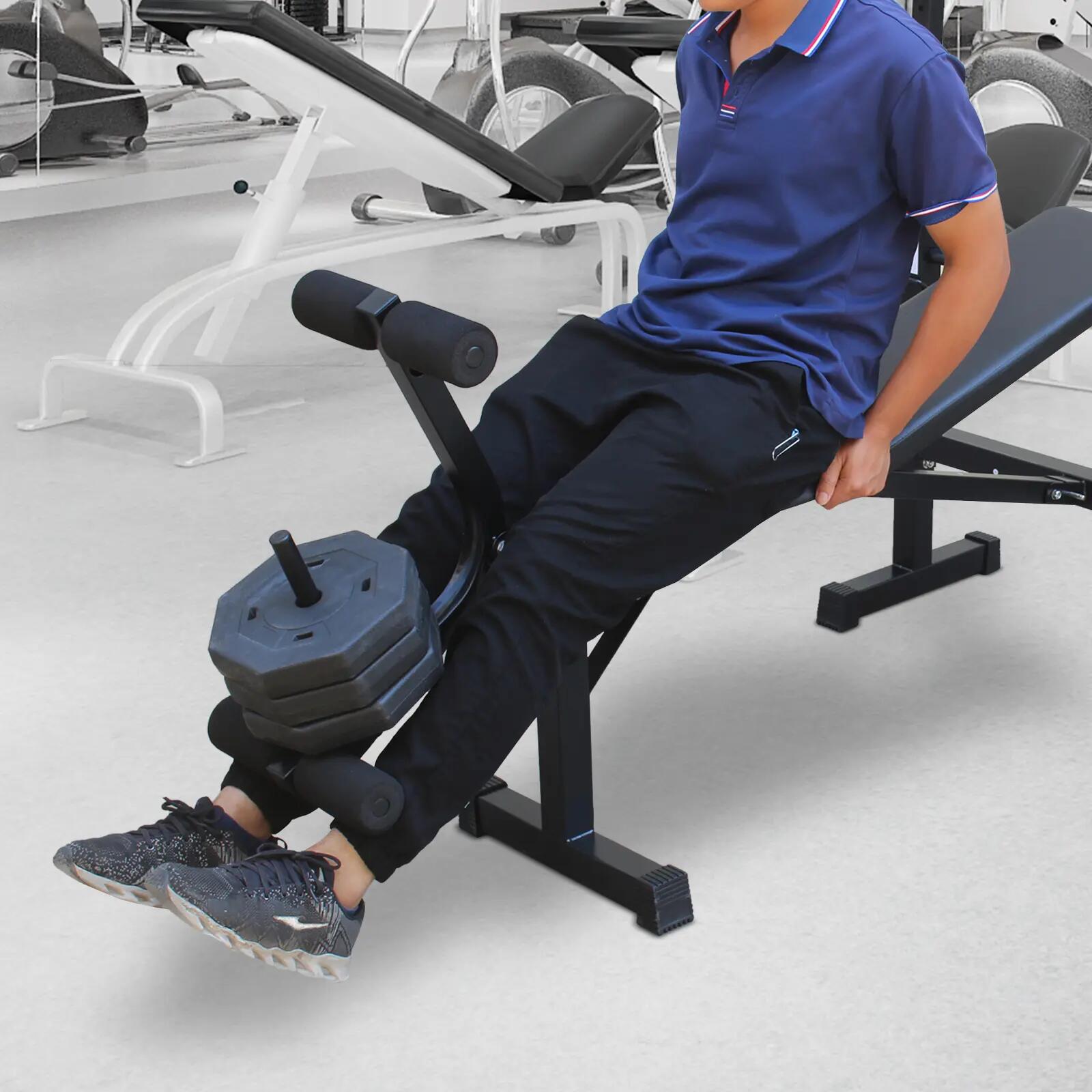 Banc de musculation olympique, banc de développé couché avec support à squats et 7/7