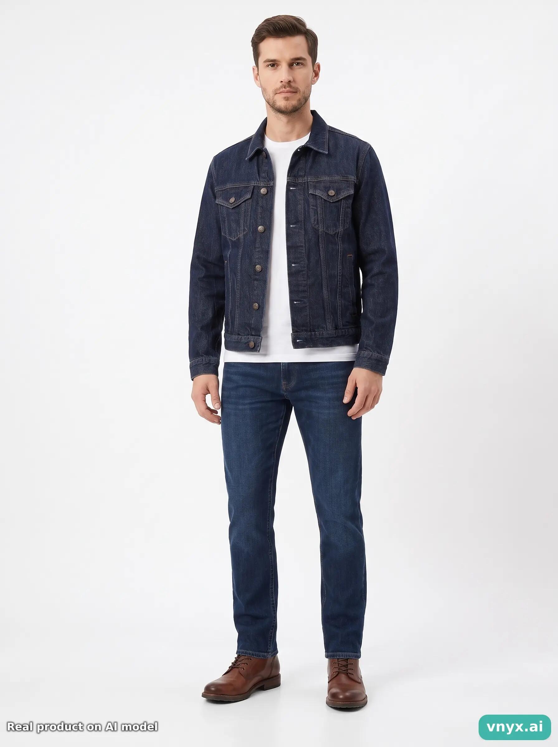 Second Life - Vintage GAP Blue Denim Jacket Men M 4/5