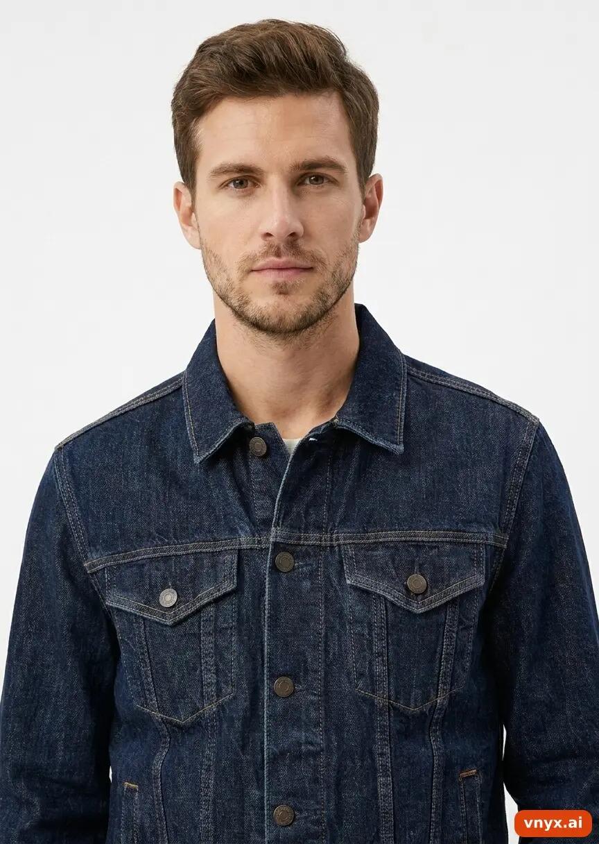 Second Life - Vintage GAP Blue Denim Jacket Men M 2/5