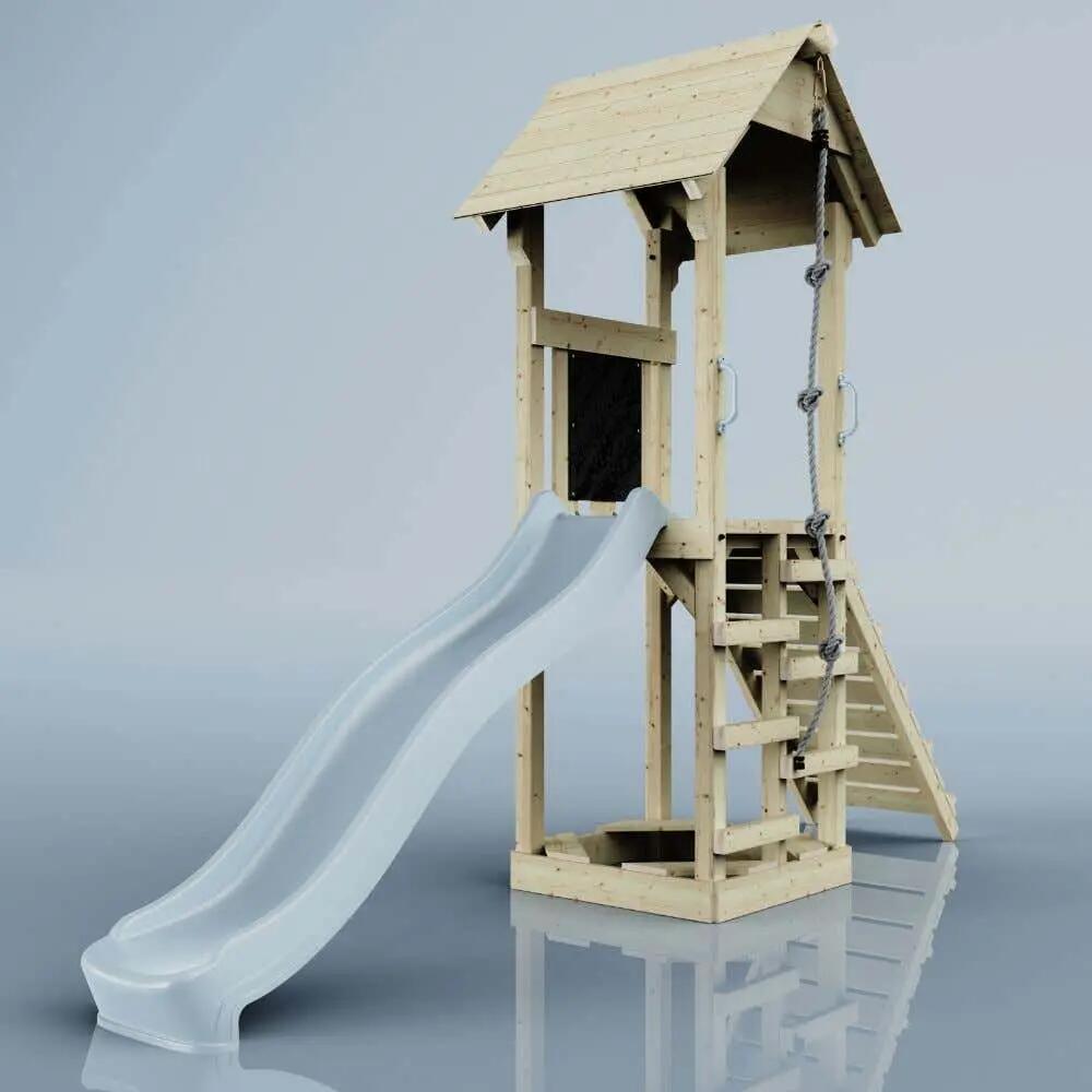 Spielturm Lillehammer in Eisblau - 357 × 112 × 273 cm 3/6