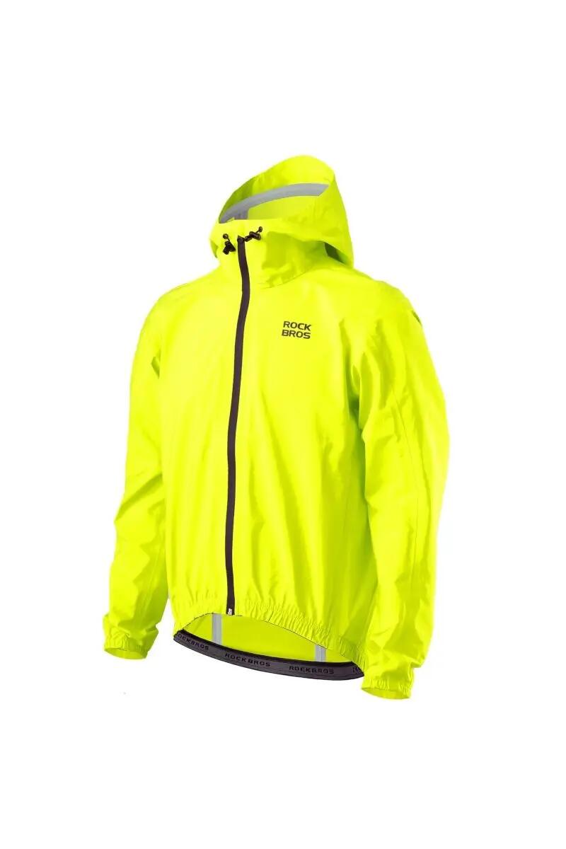 KURTKA UNISEX PRZECIWDESZCZOWA RAINSTOPPER HOODIE 1530001-FLUO YELLOW 8/8