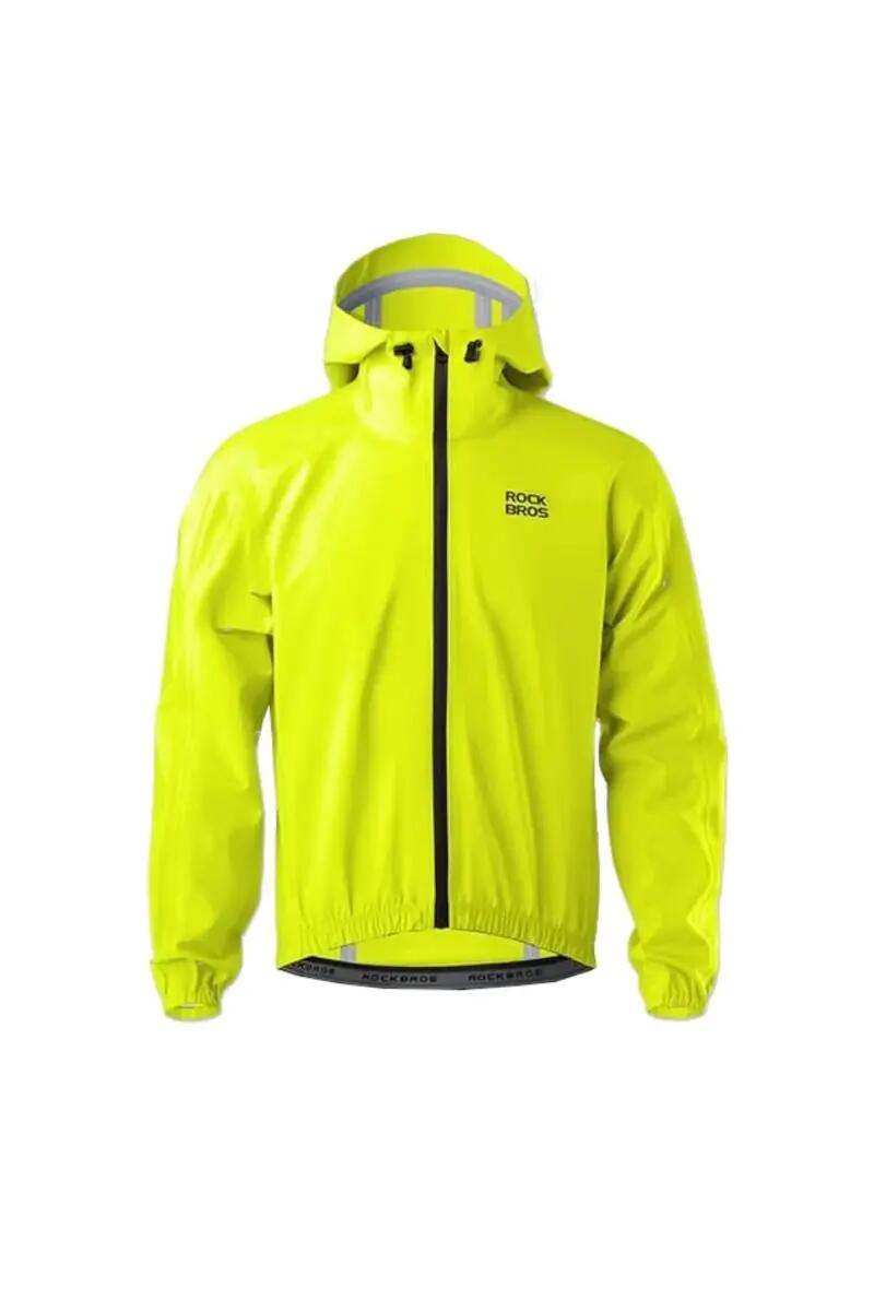 KURTKA UNISEX PRZECIWDESZCZOWA RAINSTOPPER HOODIE 1530001-FLUO YELLOW 6/8