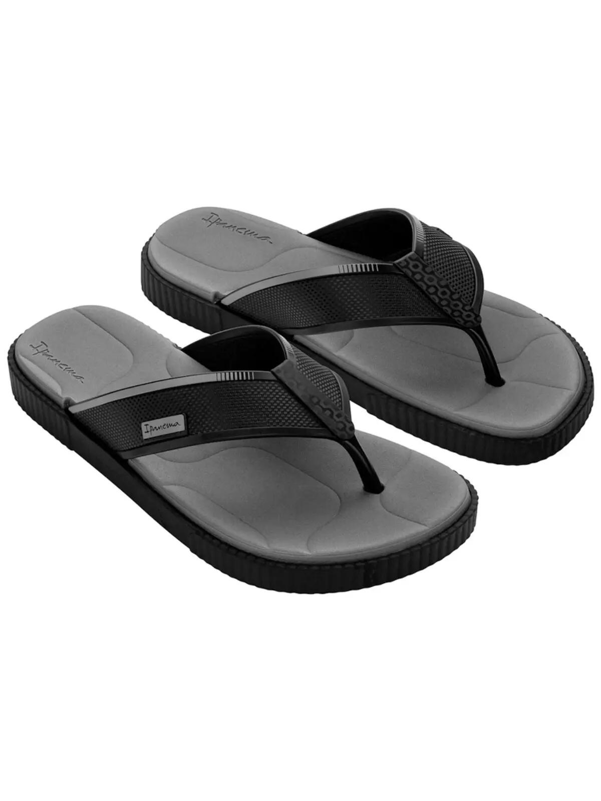 Herren Zehentrenner Vintage Grau & Schwarz Multi 2/7