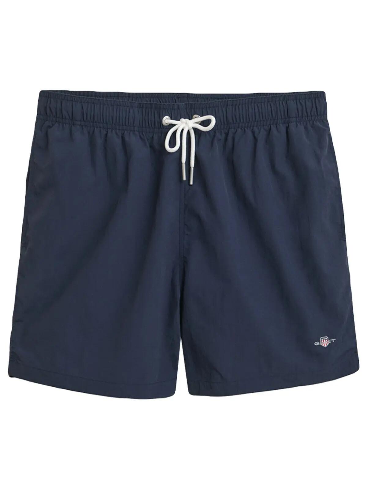 Heren Zwemshort Basic Mini Logo Blauw II 1/3