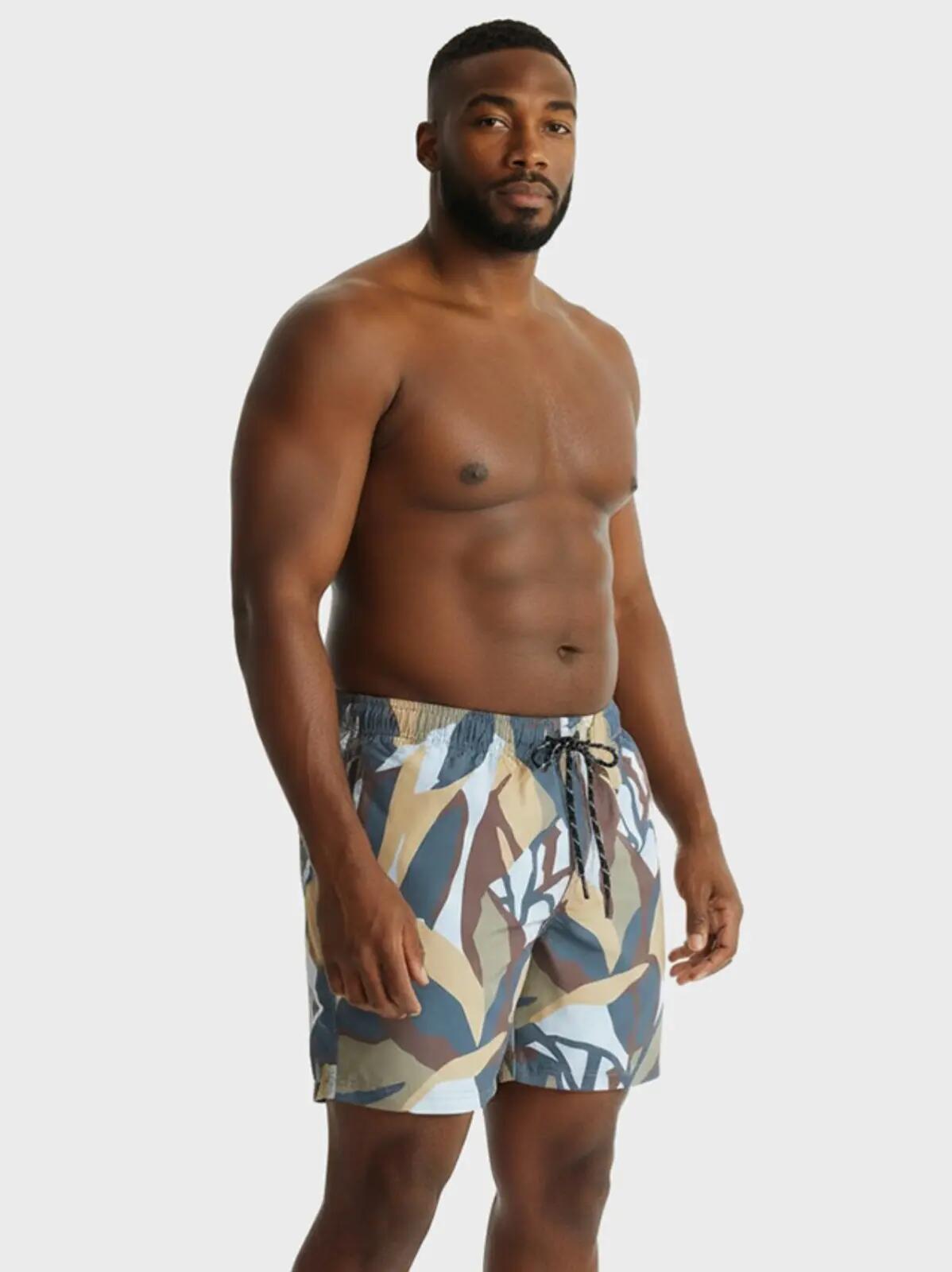 Heren Zwemshort Plus Size Maui Ocean Days Multi 2/2