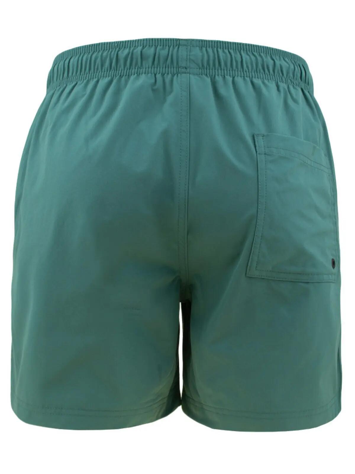 Short de bain homme grande taille Maui Solid Vert 5/5